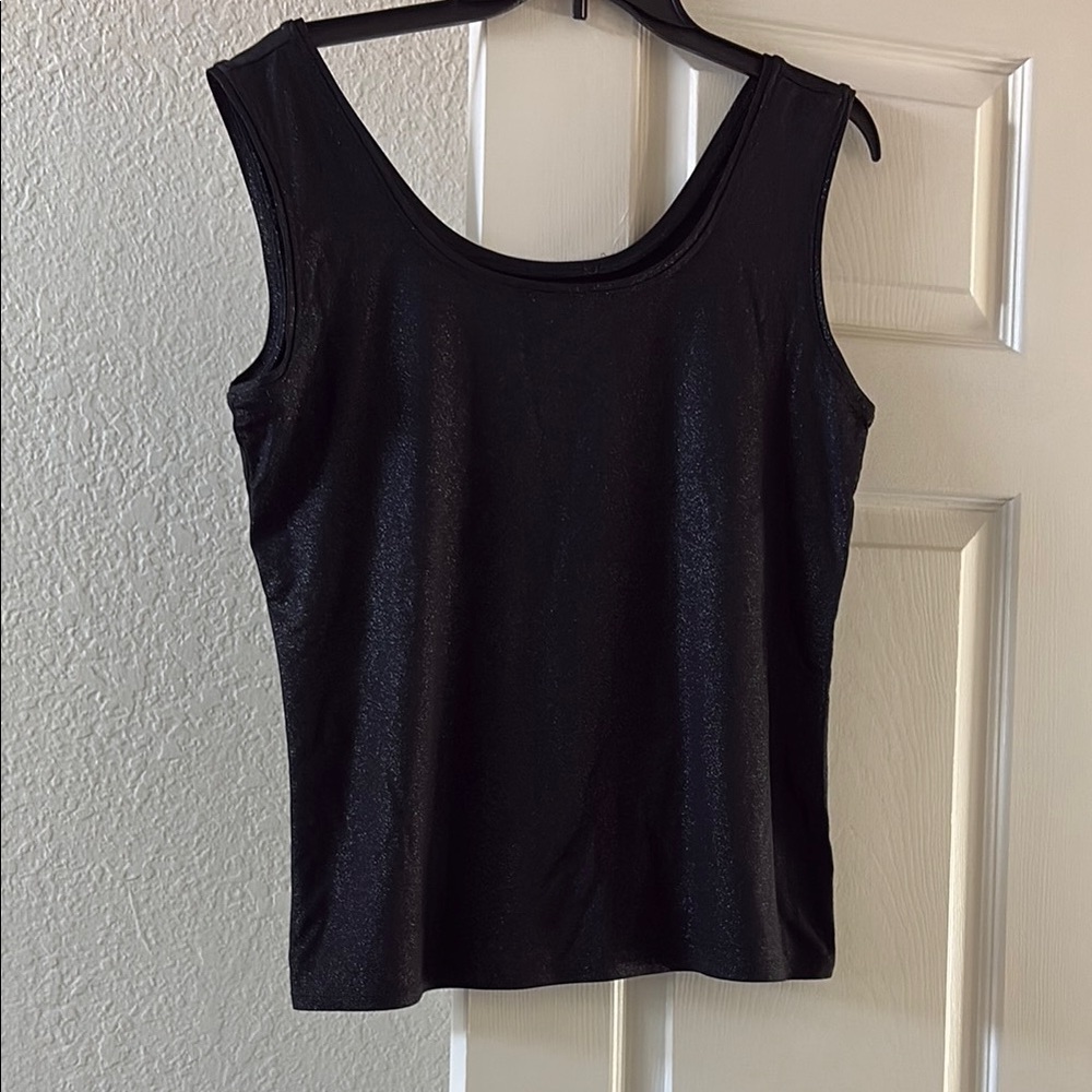 White House Black Market Black Fitted Sleeveless Tank